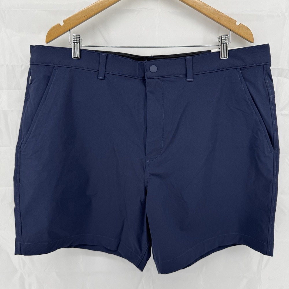 American Eagle NWT AE 24/7 Flex Club Shorts Mens 38 X 7" Navy Blue